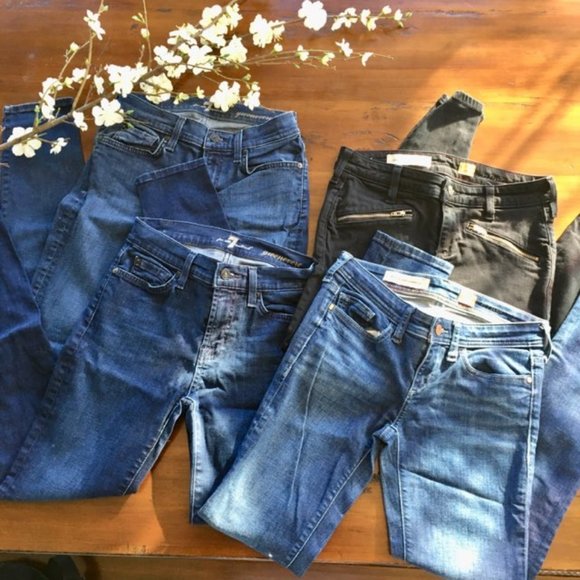 Size 25 High End Skinny Jeans Pilcro and Seven - Picture 1 of 16